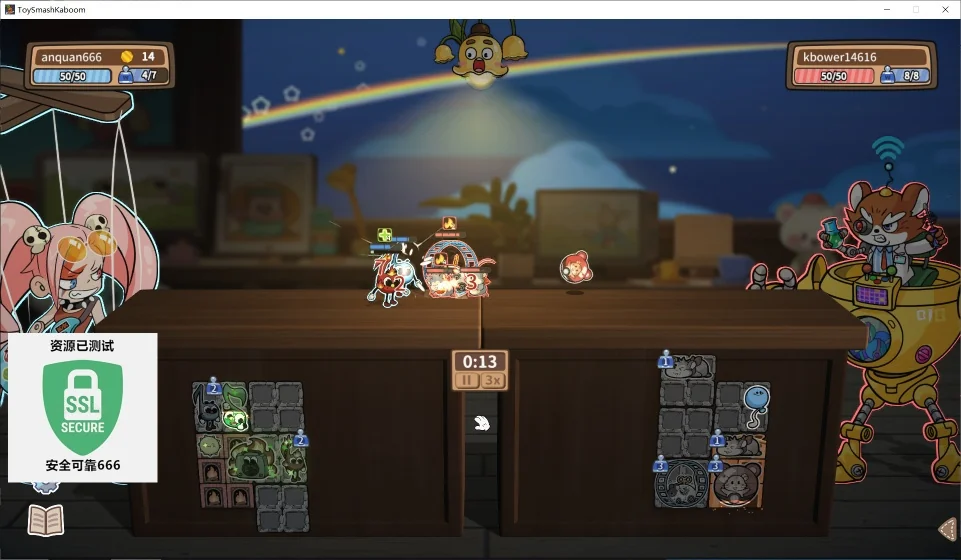 图片[1]-咔砰玩具乱斗屋v1.1.0中文版高画质合成塔防游戏免费下载-锐品游戏库