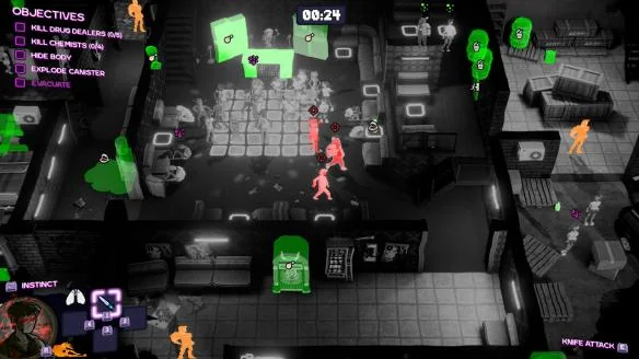 疯狂派对2豪华中文版最新版下载|像素潜行暗杀策略游戏高画质PC端游-锐品游戏库