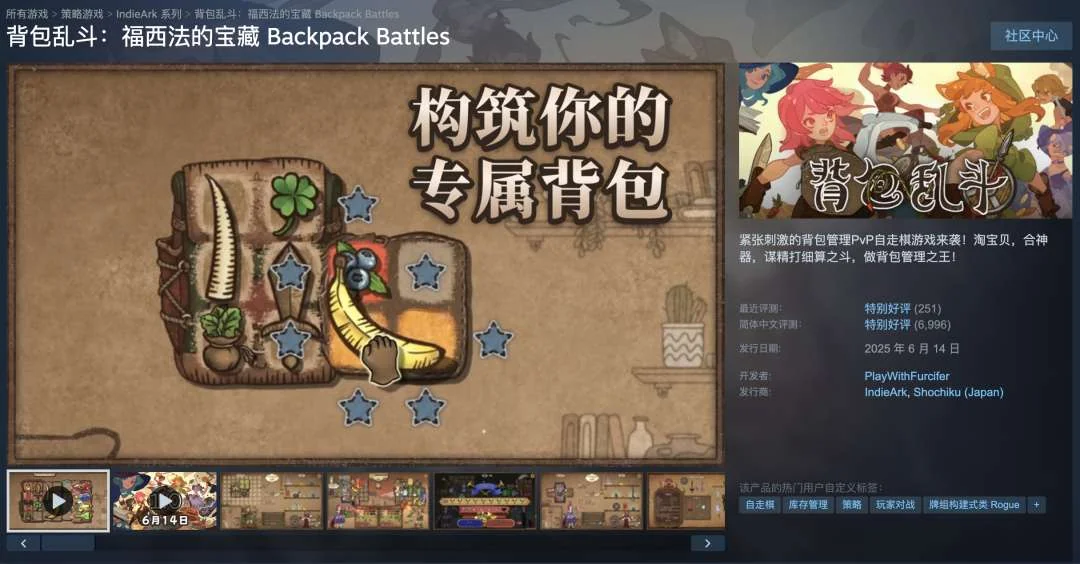 图片[1]-背包乱斗福西法的宝藏v1.0.10中文版下载|高画质PvP自走棋背包管理游戏-锐品游戏库