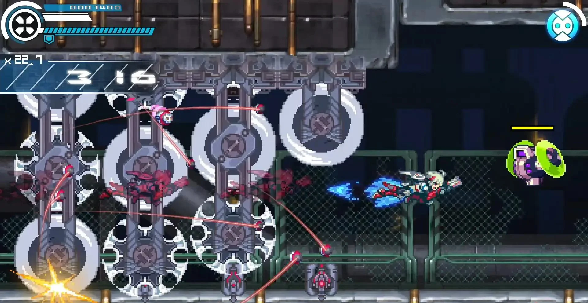 图片[1]-Gunvolt银白钢铁X1 Switch中文版v1.4+全DLC 高速2D动作游戏免费下载-锐品游戏库