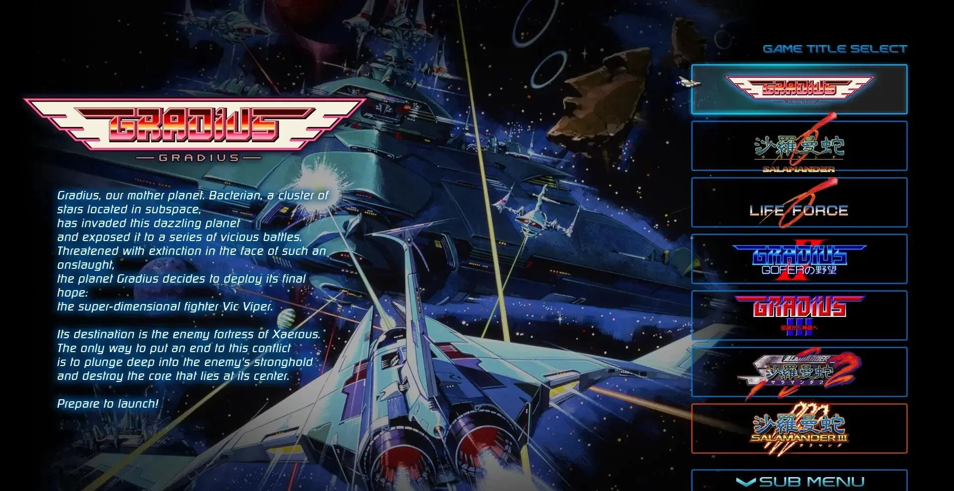 图片[1]-宇宙巡航舰起源GRADIUS ORIGINS v1.3.0中文版Switch下载合集含7部经典街机-锐品游戏库