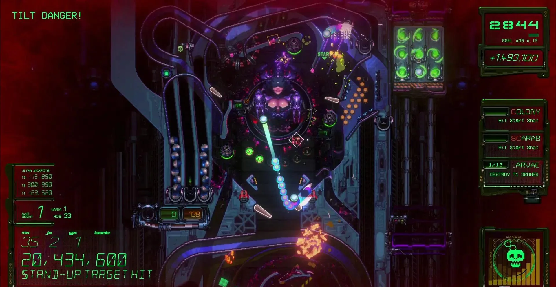 图片[1]-异种弹珠台敌对弹球行动Switch美区中文v1.86高帧率弹珠弹幕射击免费下载-锐品游戏库