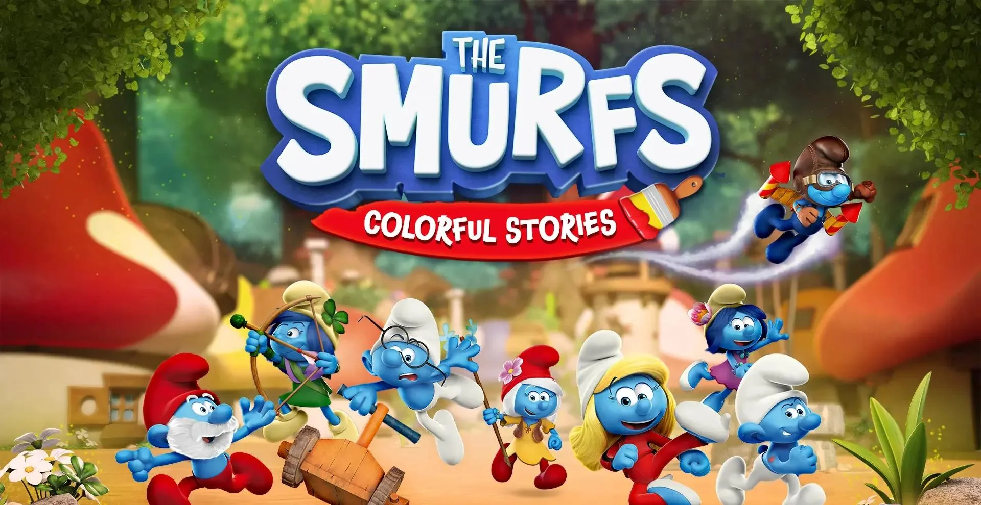 图片[1]-蓝精灵多彩的故事Switch中文版v1.0.1+6DLC下载 亲子绘画冒险游戏-锐品游戏库