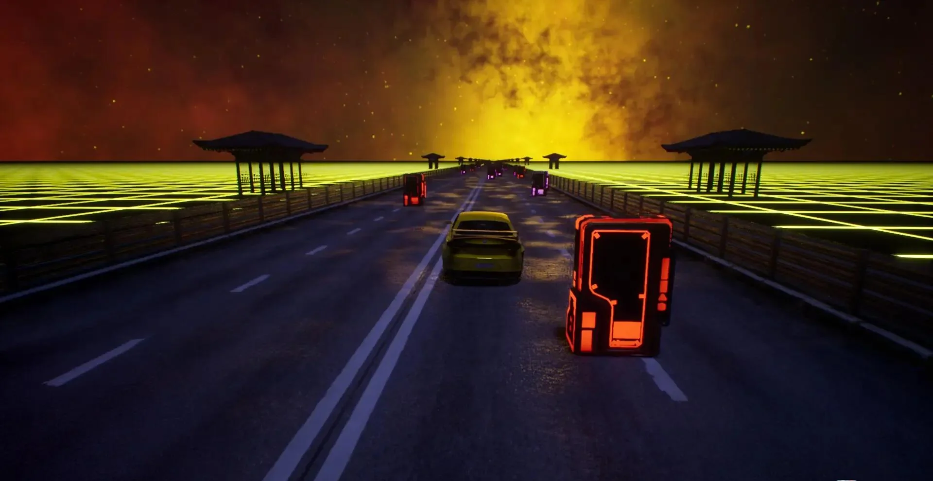 图片[1]-Synthwave Burnout合成波狂飙最新中文版Build.20051620|赛博朋克街机竞速高画质免费下载-锐品游戏库