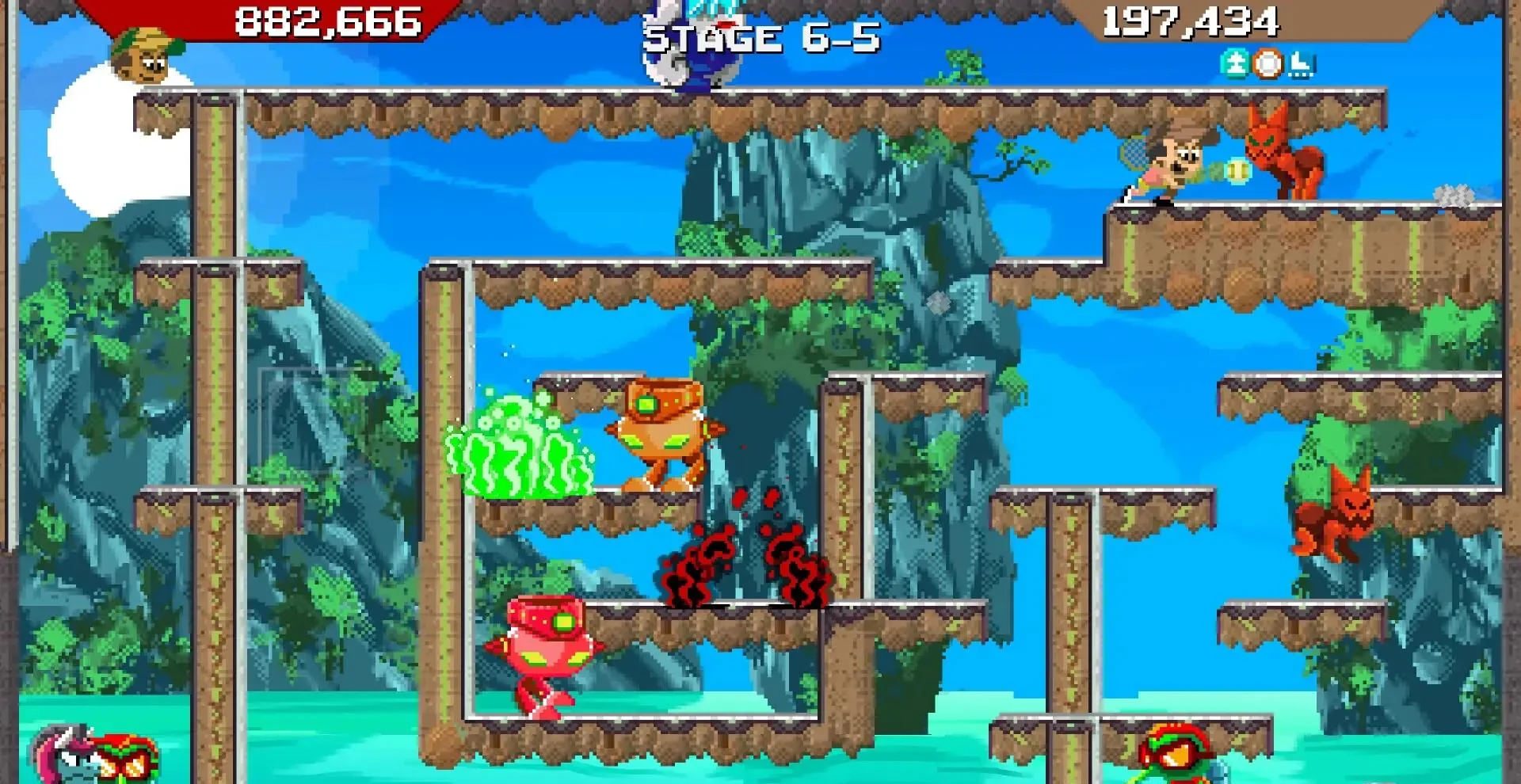 图片[1]-猛击和滚动Slam And Roll v1.2.2中文版下载 像素街机动作冒险双人合作-锐品游戏库