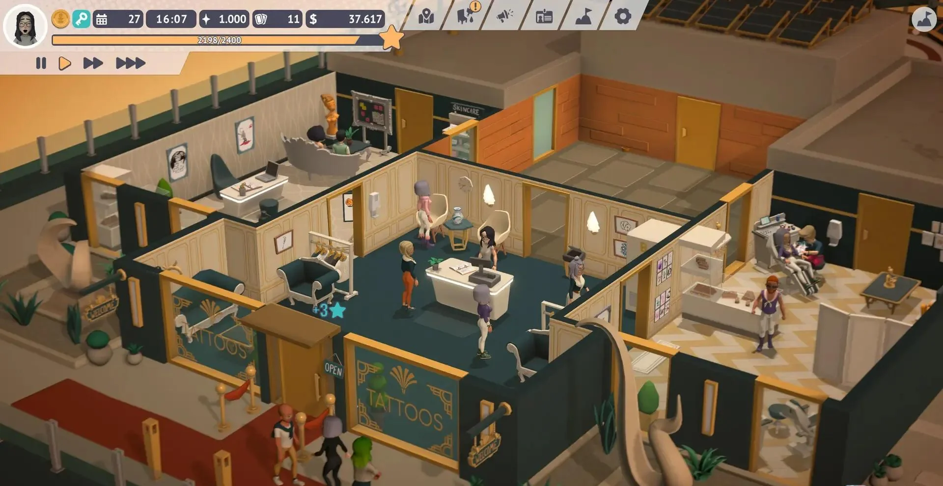 图片[1]-纹身大亨Tattoo Tycoon官方中文Build.20990180最新版高自由度模拟经营单机游戏下载-锐品游戏库